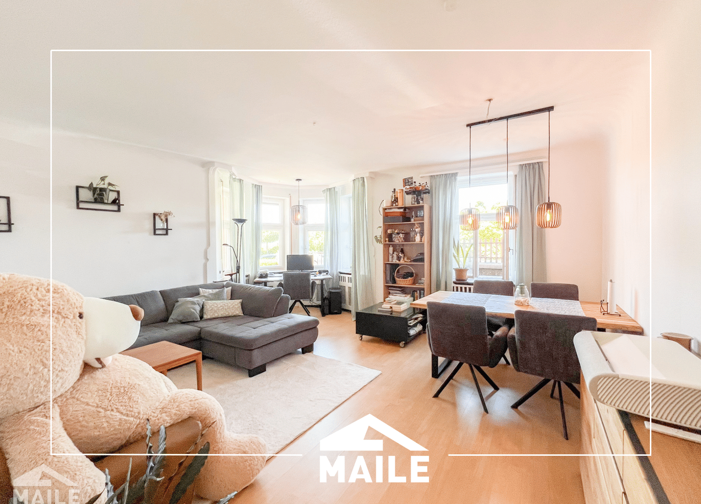 Großzügige 3,5 Zimmerwohnung mit EBK, Terrasse in ruhiger Lage von Stuttgart., 70190 Stuttgart (Mitte Ost)