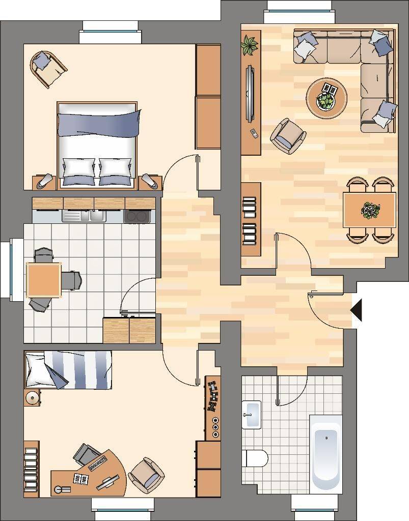 3-Zimmer-Wohnung in Dortmund Bövinghausen, 44388 Dortmund