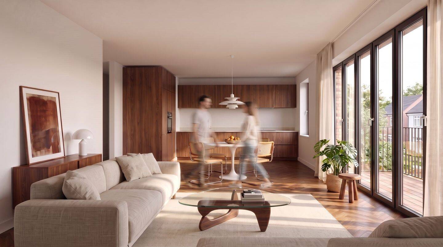 4-Zimmer-Wohnung mit großem Westbalkon – Erstbezug in der Südweststadt, 76137 Karlsruhe