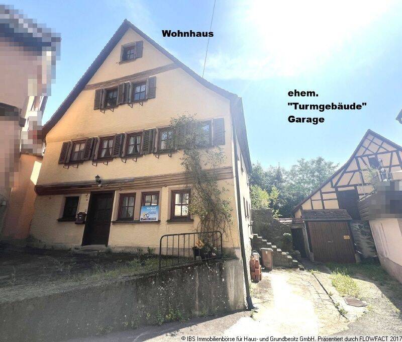 Charmantes, denkmalgeschütztes Wohnhaus mit geräumiger Garage und Gärtle mit Schuppen, 74595 Langenburg