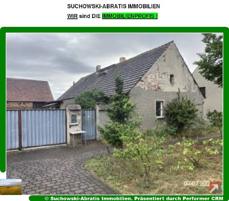 *** Vierseitenhof mit ca. 4 ha Land ***, 4916 Herzberg (Elster)
