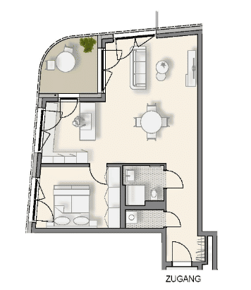 2-Zi. Wohnung – 1.OG | Neubautraum – 4living Weinsberg, 74189 Weinsberg