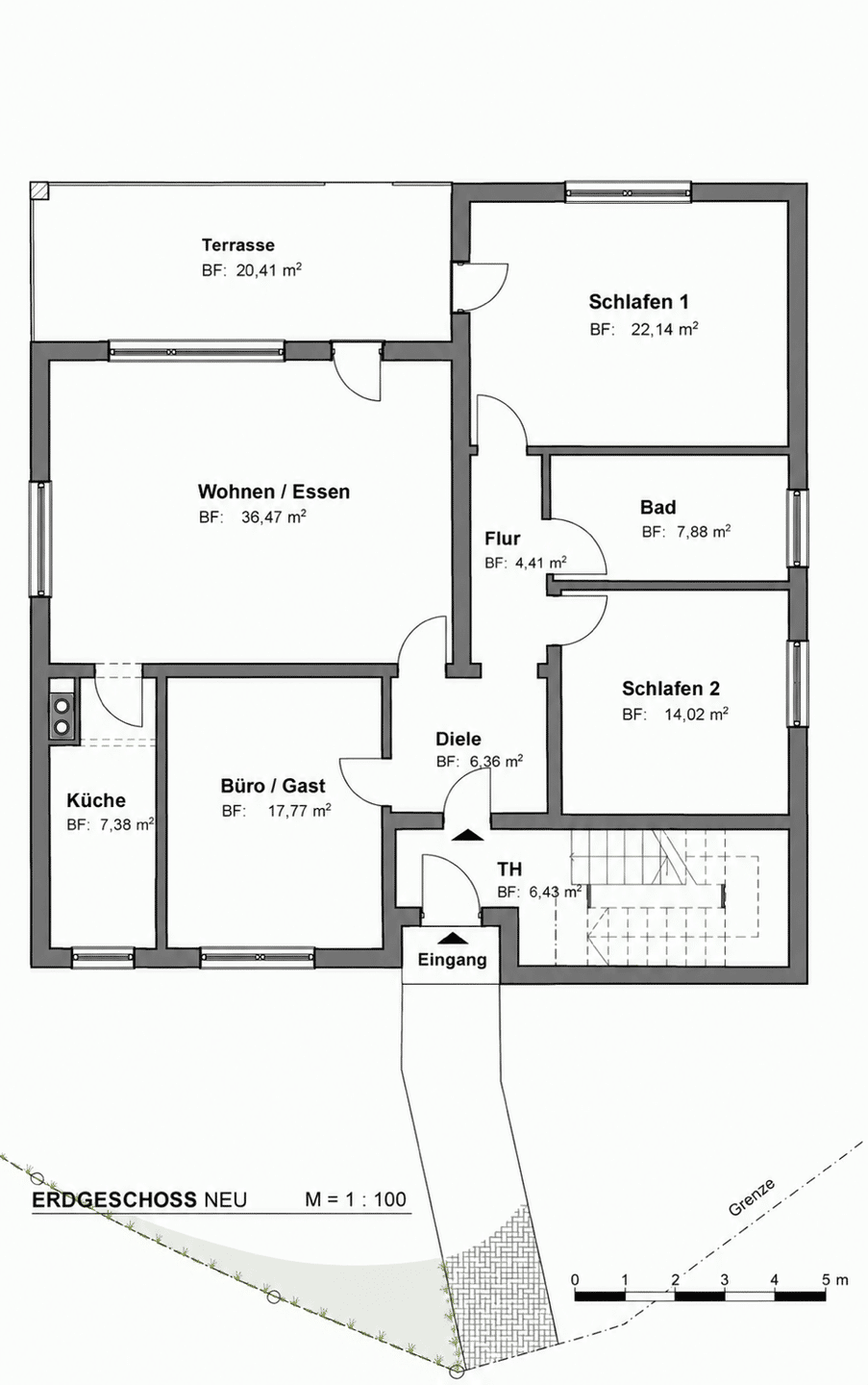 Geräumige Terrassen-Wohnung in Irsch, 54451 Irsch