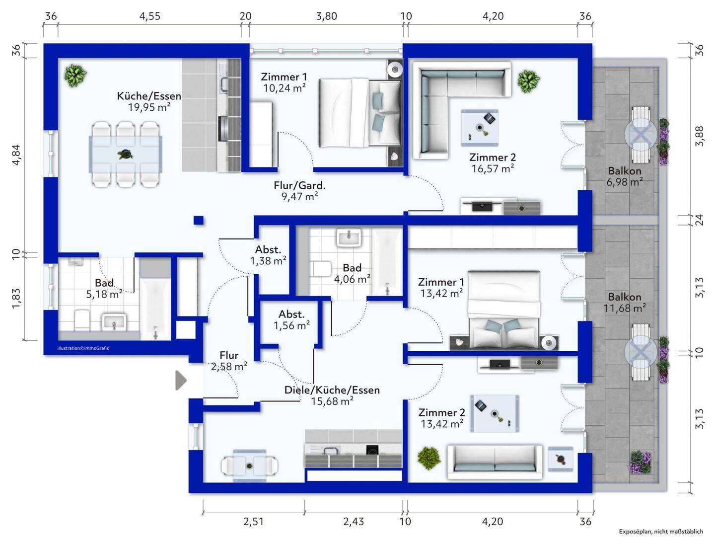 5-Zi.-WG-Wohnung, leerstehend, 5 % Rendite, 79110 Freiburg im Breisgau (Betzenhausen Brühl Landwasser Lehen Mooswald)