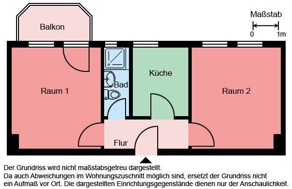 Charmante 2-Zimmer-Etagenwohnung in Castrop-Rauxel 43,32 m² abwechslungsreiches Wohnen, 44577 Castrop-Rauxel