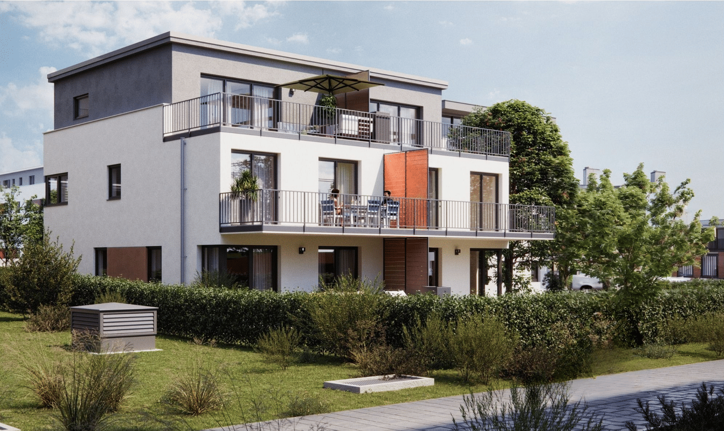 „Friedrichspark“: Blick ins Grüne, Privatgarten, Terrasse, Balkon, Dachterrasse, 5-6 Zimmer, KfW 55!, 78050 Villingen-Schwenningen