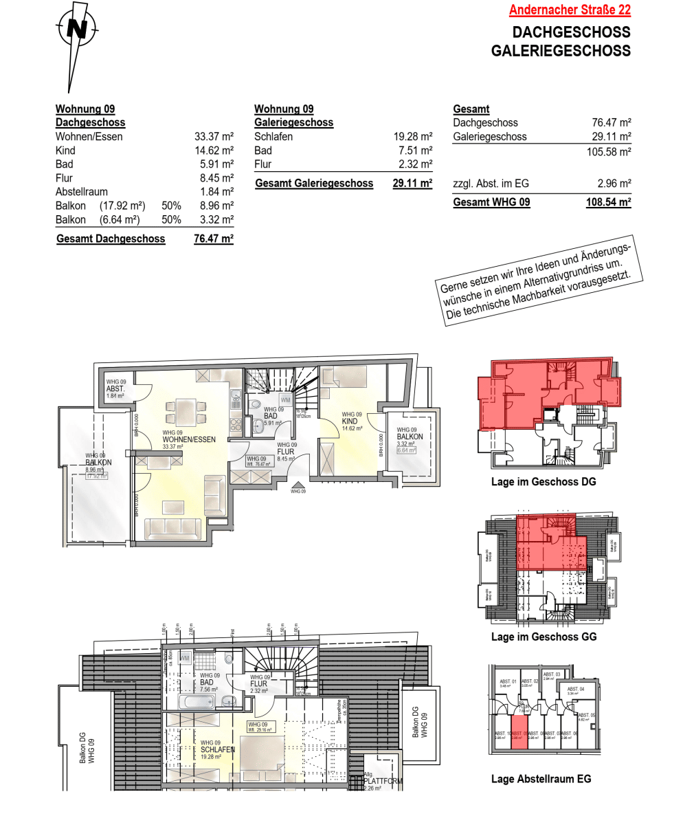 Attraktive Maisonette mit großem Balkon+ Blick über die Stadt im KFW 40 Energiesparhaus Stadtmitte, 56070 Koblenz