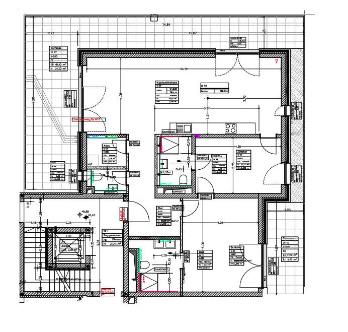 Helle Dachterrassenwohnung im KFW 40 Energiesparhaus Trier mit Top Anbindung Luxemburg, 54294 Trier