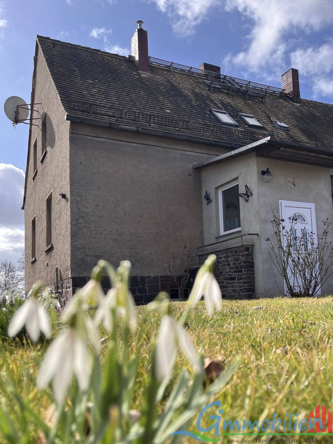 Kleines Haus, viel Potenzial: Doppelhaushälfte mit 481 m² Grundstück in Elbisbach, 4654 Frohburg
