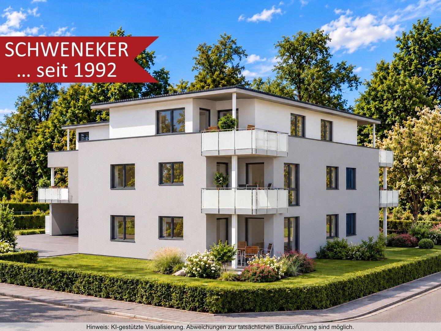 Helle Neubauwohnung in Minden mit Blick auf das Kaiser-Wilhelm-Denkmal, 32427 Minden