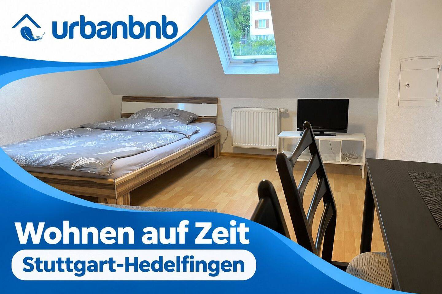 1-Zimmerwohnung in Stuttgart Hedelfingen- Zeitwohnen ab 1 Monat, 70329 Stuttgart (Hedelfingen Obertürkheim Rohracker Uhlbach)