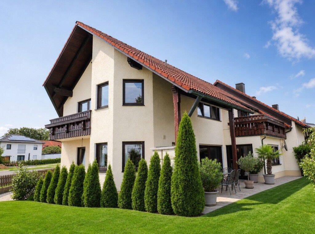TOP! Großzügiges Wohnhaus mit Doppelgarage, zwei Balkonen und großem Garten, 92699 Irchenrieth