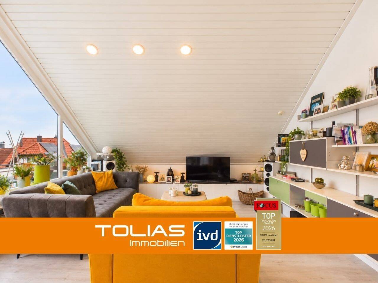 Blick frei fürs neue Zuhause: Großzügige Dachgeschosswohnung mit Balkon, Garage und grüner Aussicht!, 70619 Stuttgart (Heumaden Lederberg Riedenberg Sillenbuch)