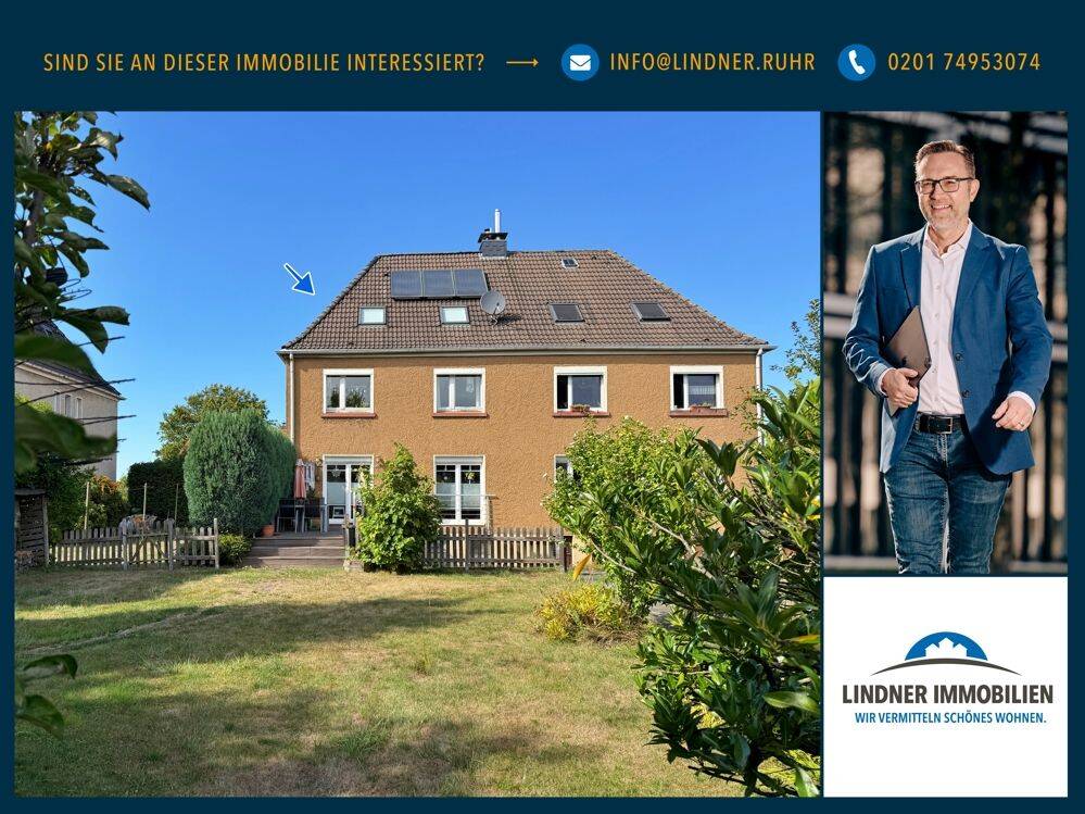 Für Gartenfreunde: Modernisierte Doppelhaushälfte auf der beliebten Heimaterde, 45472 Mülheim an der Ruhr (Heißen Heißen-Fulerum Holthausen Mitte-Ost Winkhausen)