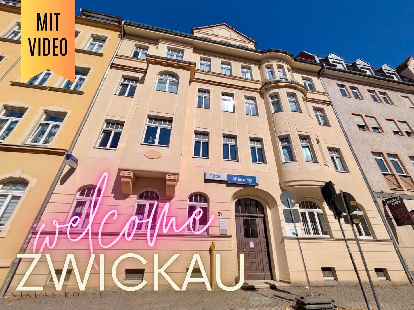 ++ stilvolle 1-Raum Wohnung – mit Balkon und Einbauküche – nahe Zwickauer Innenstadt ++, 8056 Zwickau