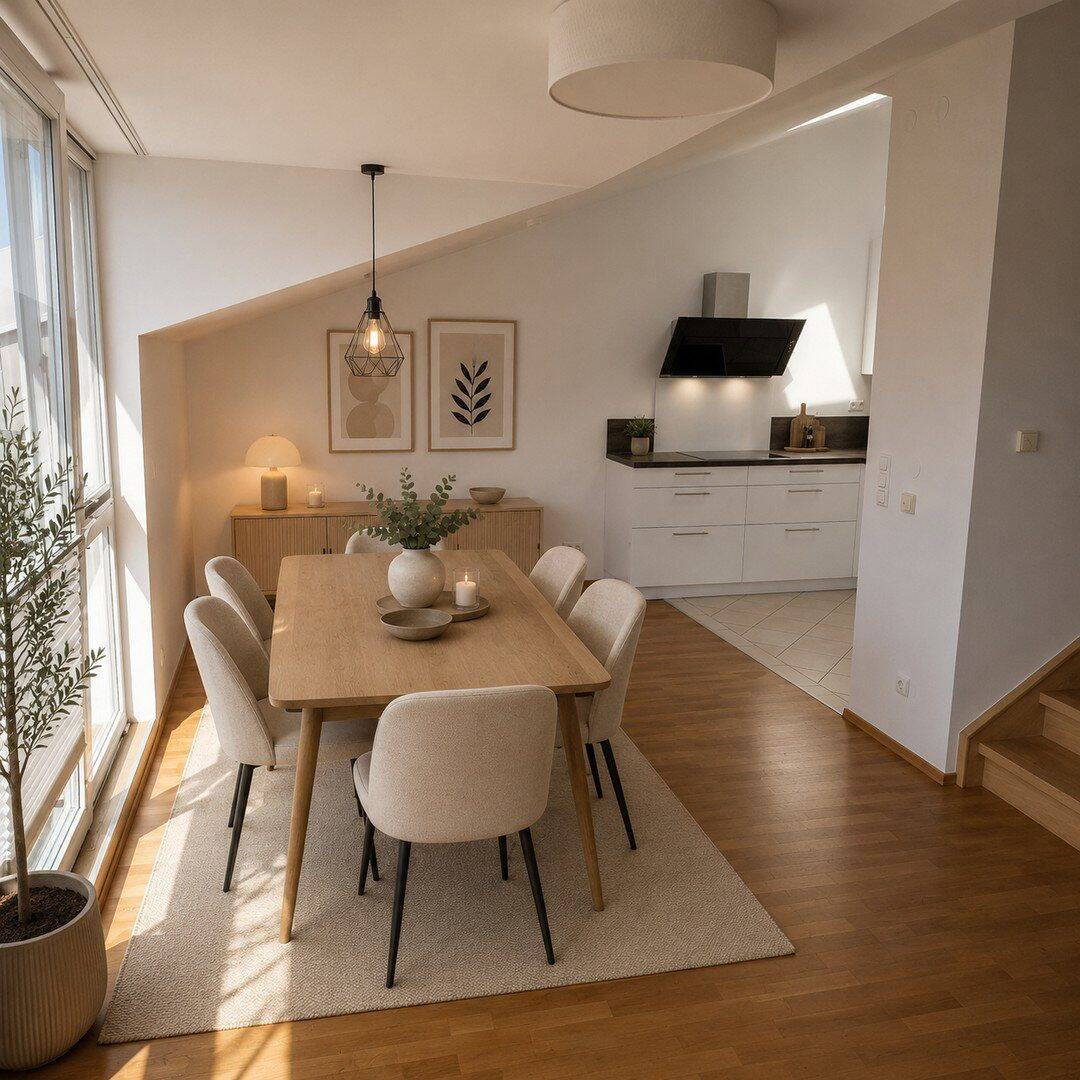 schöne lichtdurchflutete Dachterrassenwohnung in Germering, 3 Zi – provisionsfrei, 82110 Germering