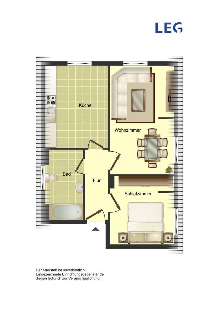 Charmante 2-Zimmer-Altbauwohnung in Herford  Abwechslungsreiches Wohnen auf 47 m², 32049 Herford