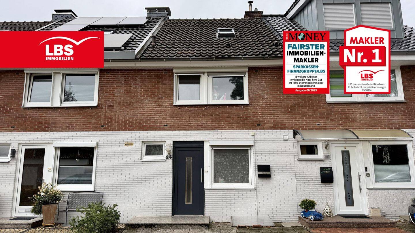 Reihenmittelhaus – zentrale Lage – eigener Garten – mit Garage, 48529 Nordhorn