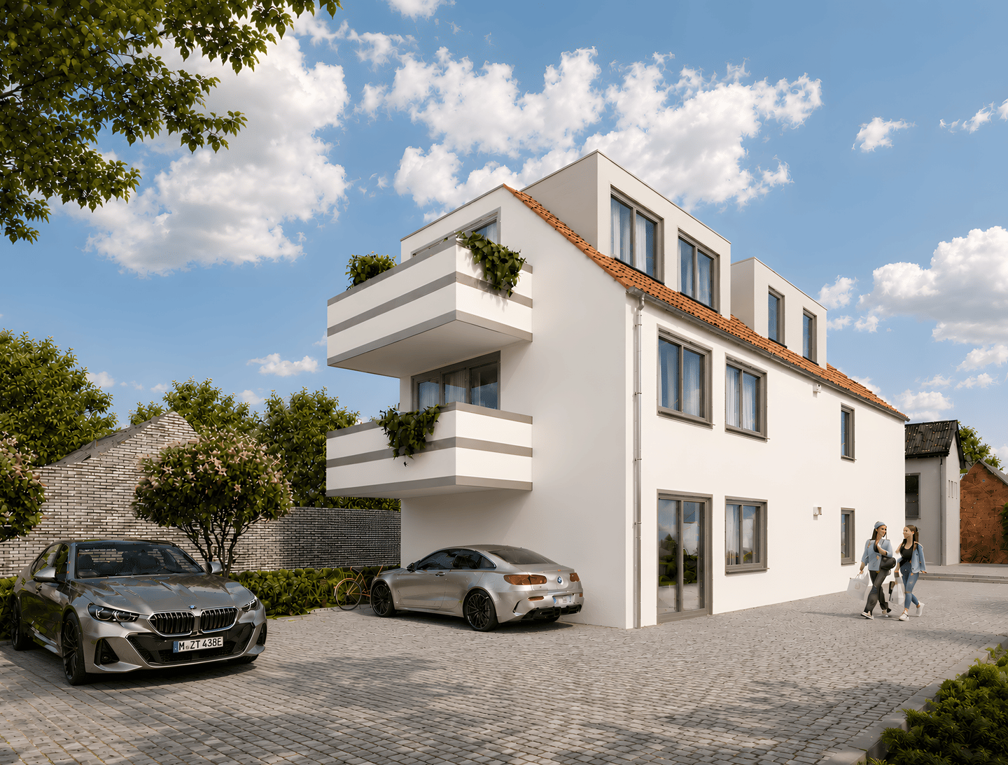 Neubau 3-Familienhaus in KfW 40 QNG – Best Lage zwischen Schwetzingen und Heidelberg mit Kühloption, 68723 Plankstadt