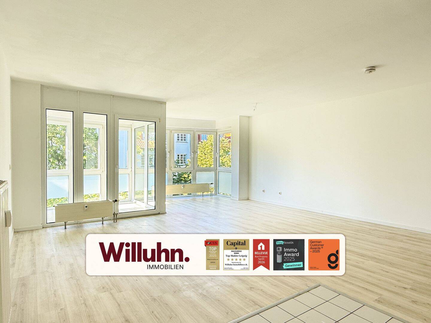 Großzügige 1-Raum-Wohnung | Wintergarten | Aufzug | Fernwärme, 4249 Leipzig (Großzschocher Hartmannsdorf-Knautnaundorf Knautkleeberg-Knauthain Lausen-Grünau)
