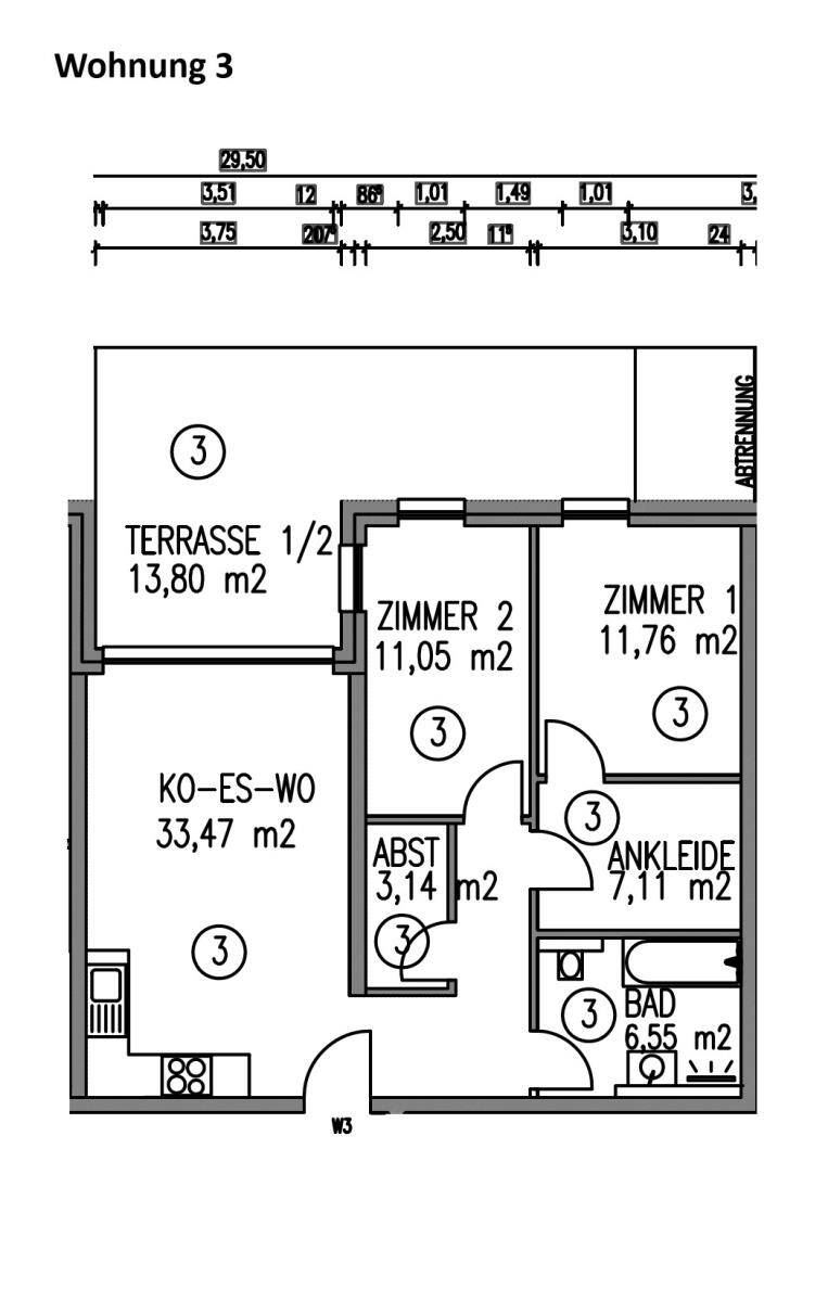 Altengerechte moderne Wohnung mit Garten Schweich Stadtmitte KFW 40 Darlehen ab 0,60 %, 54338 Schweich