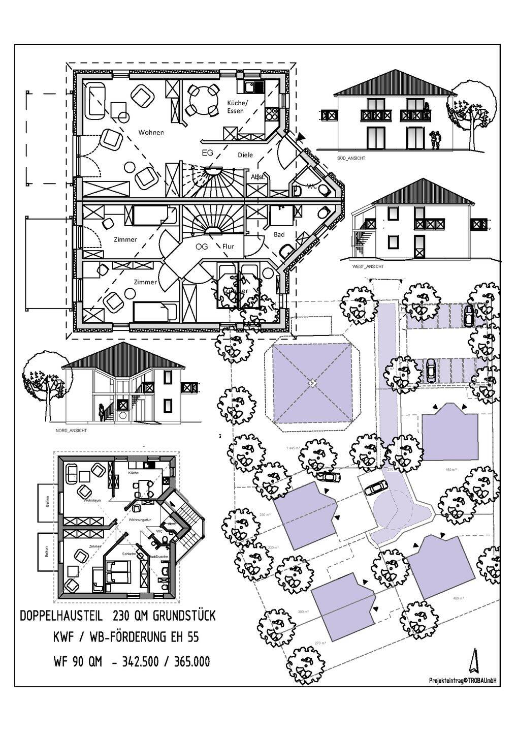 Baugrundstücke in Hüls ab 230 m² m. Baurecht, zentrale Lage EH, DH u. MFH -12 WE, 45772 Marl