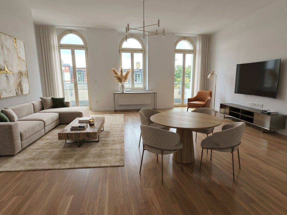 ZWEI EBENEN. EIN ZUHAUSE. | 4-Zimmer-Maisonette mit Balkon – bezugsfrei, 4179 Leipzig (Altlindenau Leutzsch Neulindenau Schönau)