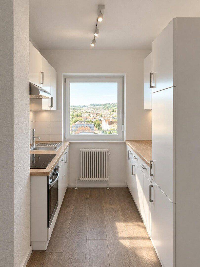 Erstbezug nach Renovierung 2-Zimmer Wohnung, mit Balkon, Einbauküche und TG-Stellplatz, 73084 Salach