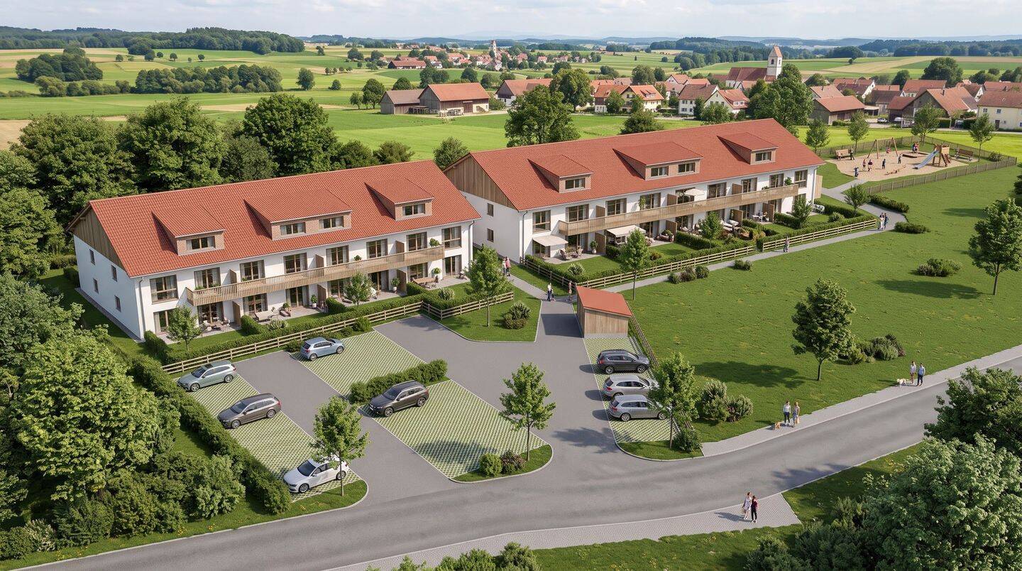 Erstbezug in WHG 2.2 Lachen: 2 Zimmer mit Terrasse und Einbauküche, 87760 Lachen