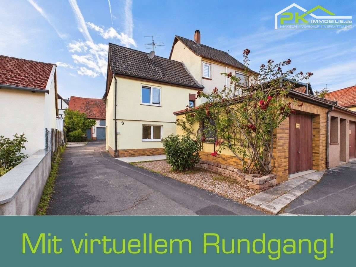 Charmantes Reihenendhaus in Main-Nähe – 5 Zimmer mit Garage u. Ausbaupotenzial, 97903 Collenberg