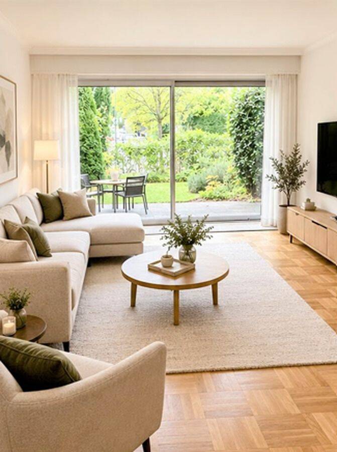 Niederkassel: 4,5- Zimmer-Garten-Wohnung mit 2 Garagenstellplätzen in Premiumlage, 40547 Düsseldorf (Lörick Niederkassel Oberkassel)