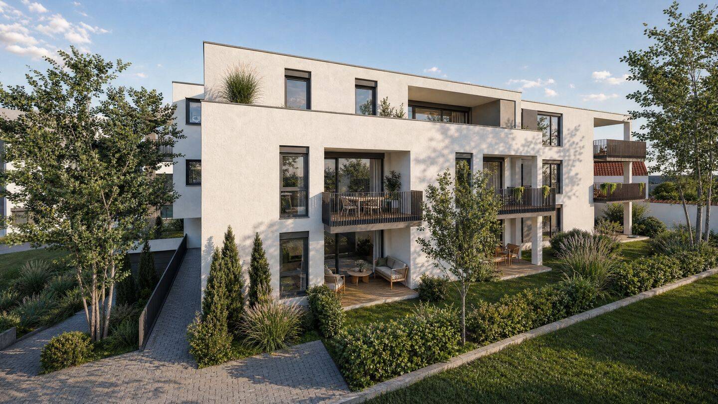 Einzigartig! Moderne 3,5-Zimmer-Wohnung mit hochwertiger Ausstattung & großem Balkon, 88471 Laupheim