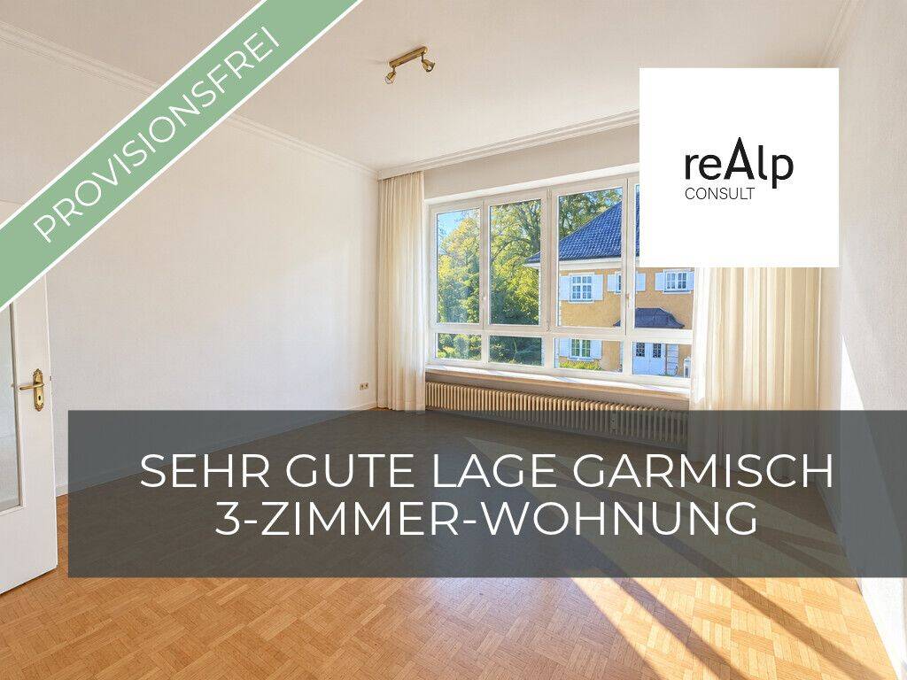 3-Zimmer-Wohnung mit Atelierfenster & Alpspitzblick – gefragte Lage in Garmisch, 82467 Garmisch-Partenkirchen