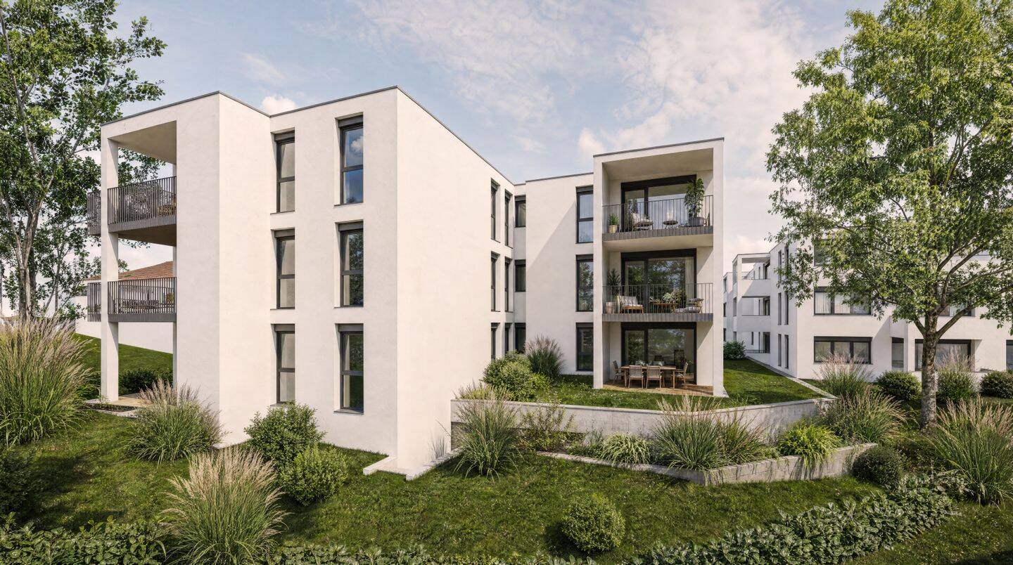 Stilvolles Wohnen! Helle Neubau-Eigentumswohnung im Obergeschoss mit sonnenverwöhntem Balkon, 88471 Laupheim