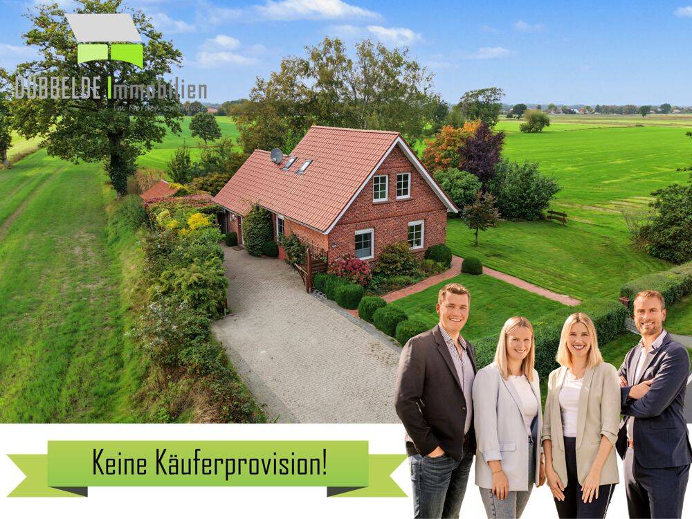 Kleines Haus, große Freiheit! Modernisiertes Einfamilienhaus auf 2.884 m² Grundstück, 26670 Uplengen