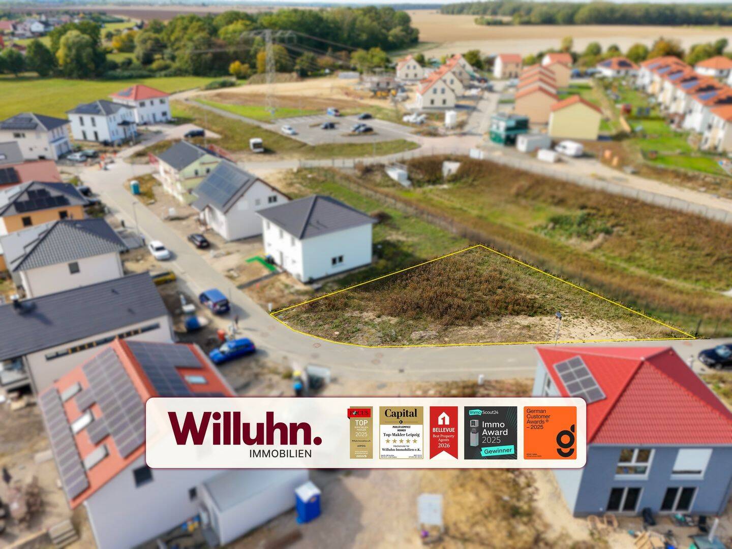 Bauträgerfreies Eckgrundstück | Neubausiedlung | B-Plan vorhanden | Grüne Umgebung, 4827 Machern