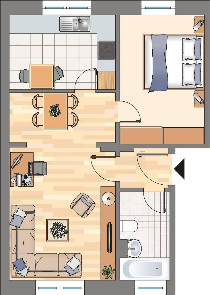 Demnächst frei! 2-Zimmer-Wohnung in Dortmund Kemminghausen, 44339 Dortmund