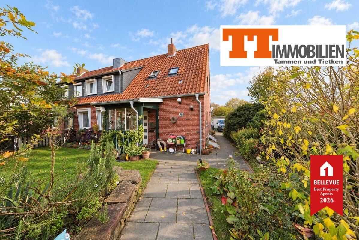 TT: Viel Platz zum Leben und Träumen! Gepflegte Doppelhaushälfte auf 1.530 m² in Accum!, 26419 Schortens (Stadt Wilhelmshaven)