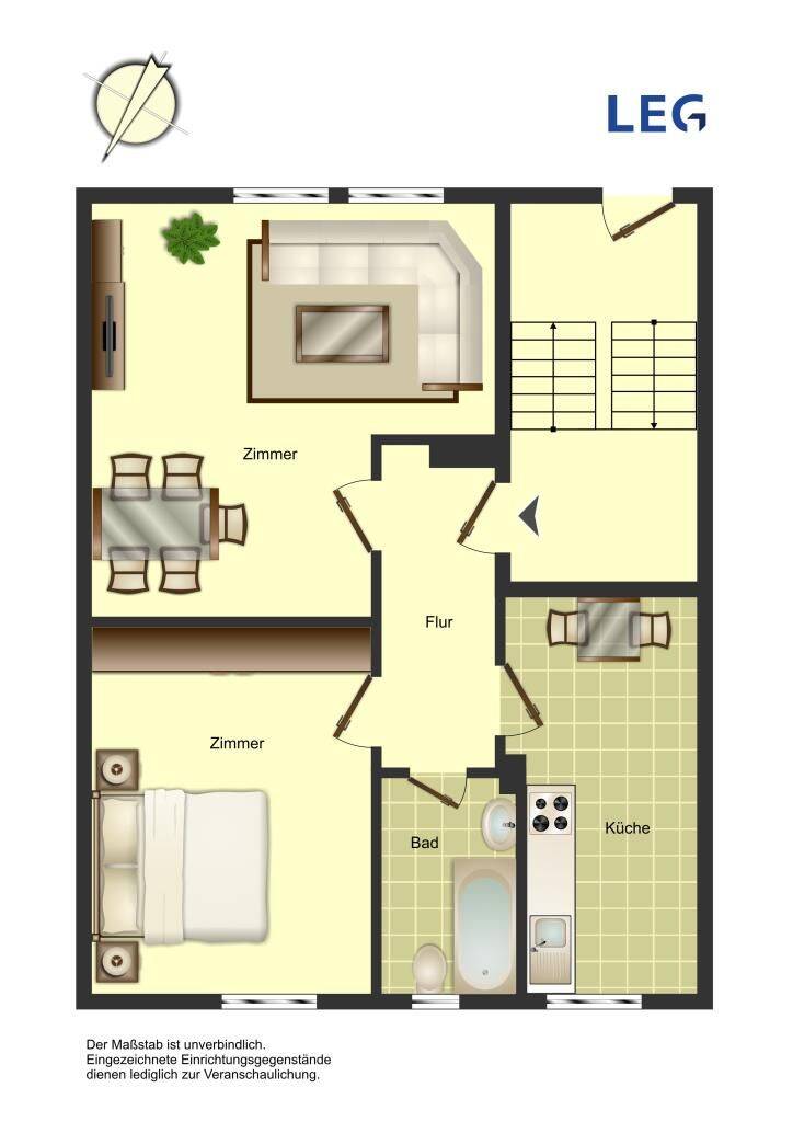 Jetzt zugreifen!! bezugsfertige 2-Zimmer-Wohnung in Kamen Mitte zu besichtigen, 59174 Kamen