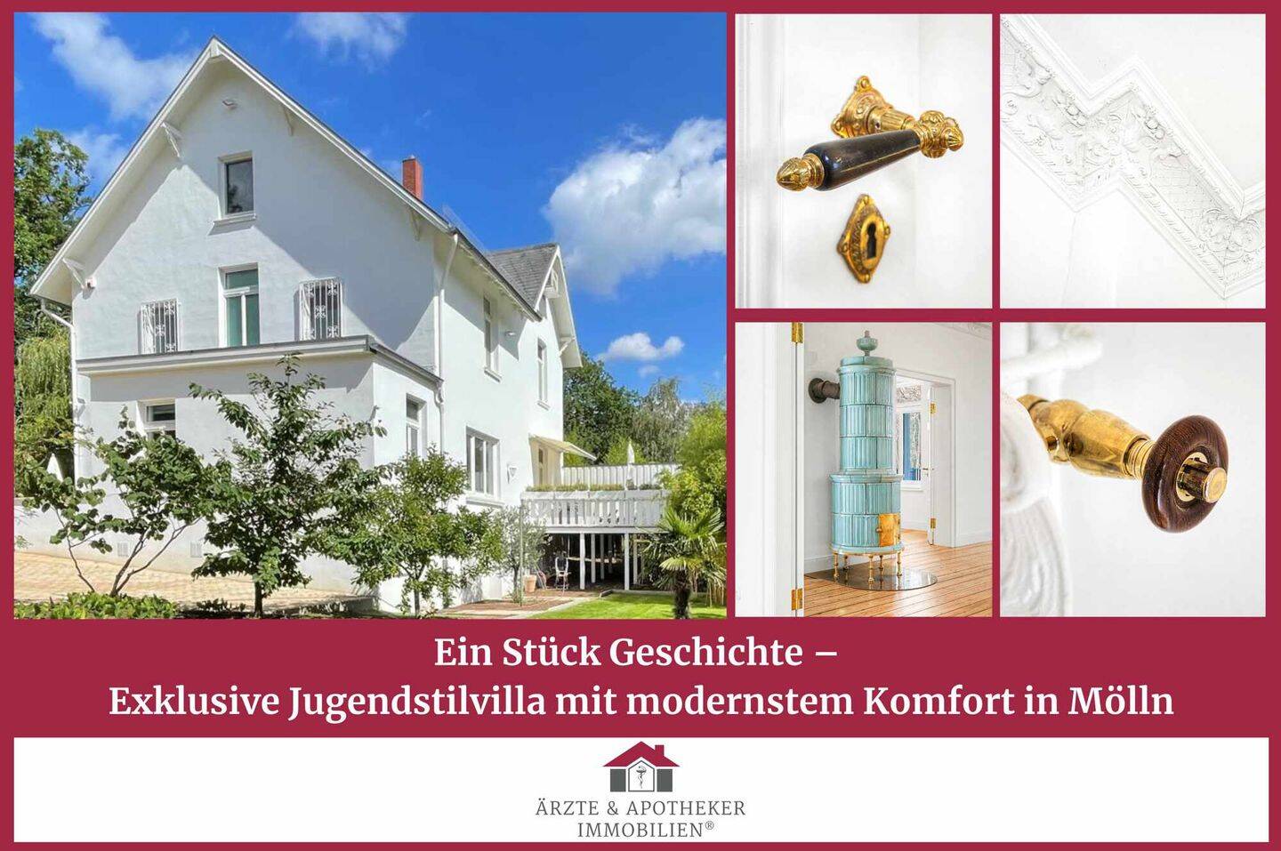 Ein Stück Geschichte – Exklusive Jugendstilvilla mit modernstem Komfort in Mölln, 23879 Mölln