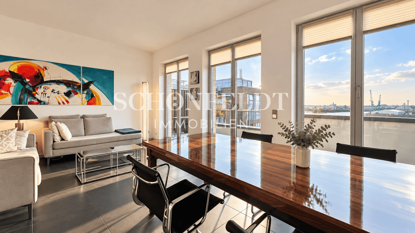 Großzügigkeit trifft Elbblick – Maisonette mit Dachterrasse, 20457 Hamburg (Mitte)