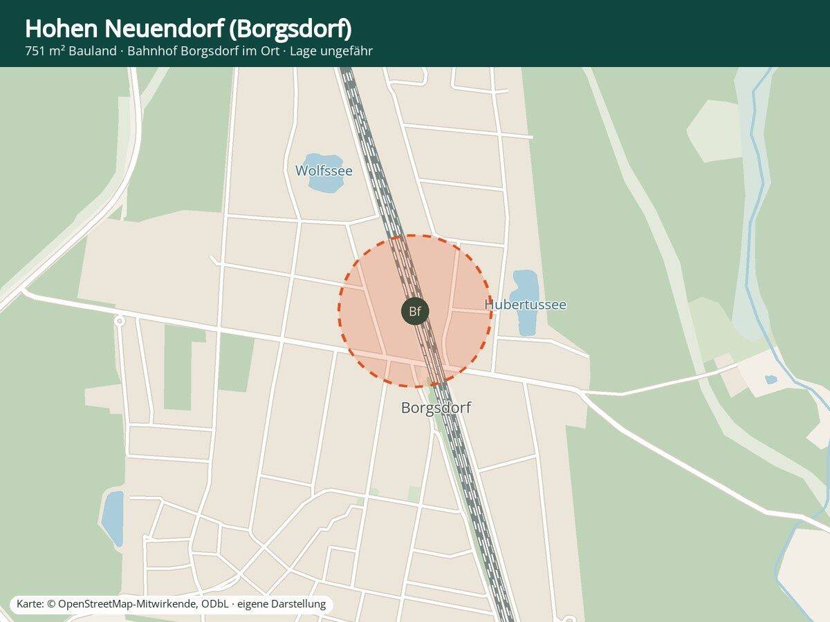 Baugrundstück Borgsdorf, 16556 Hohen Neuendorf