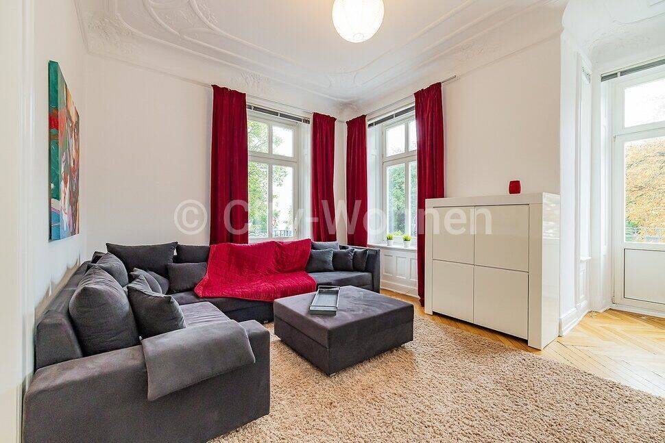 Großzügige, 3,5 Zimmer möblierte Wohnung in bester Lage in Hamburg-Uhlenhorst, 22085 Hamburg (Hamburg-Nord Barmbek-Süd Uhlenhorst)