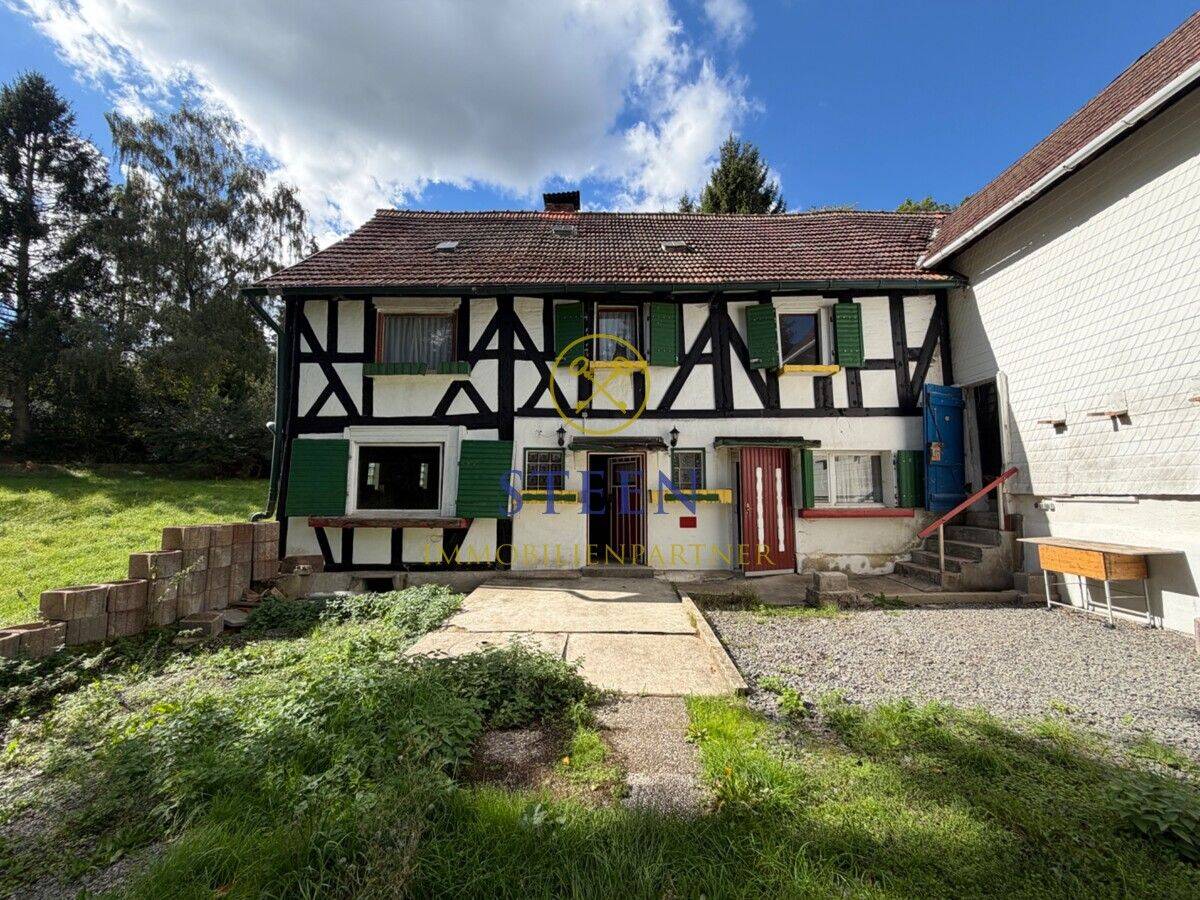 Für Handwerker und Sanierer! sanierungsbedürftiges Schmuckstück, Haus und Scheune in der Natur, 3.020 qm Grund mit Bachlauf, 35116 Hatzfeld (Eder)