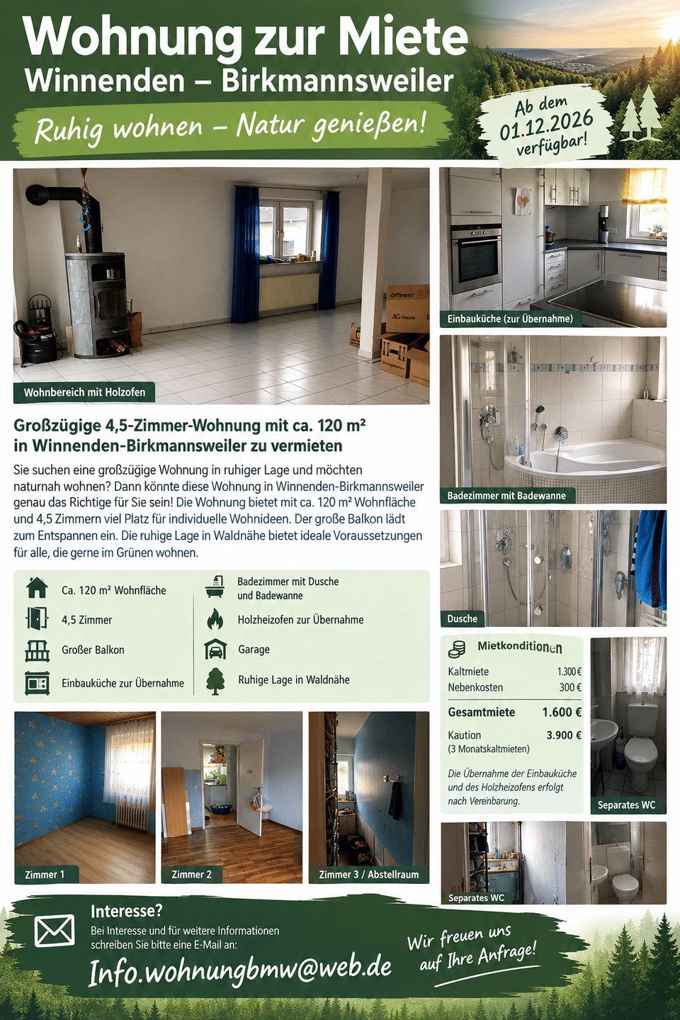 Großzügige 4,5-Zimmer-Wohnung in Winnenden, 71364 Winnenden
