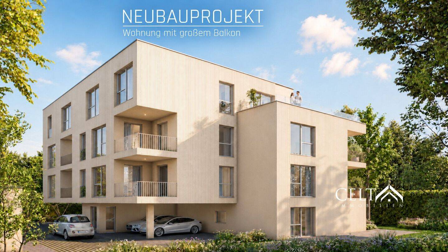 Neubauprojekt Augsburger No. 45: Wohnung 13 mit großem Balkon, 94315 Straubing