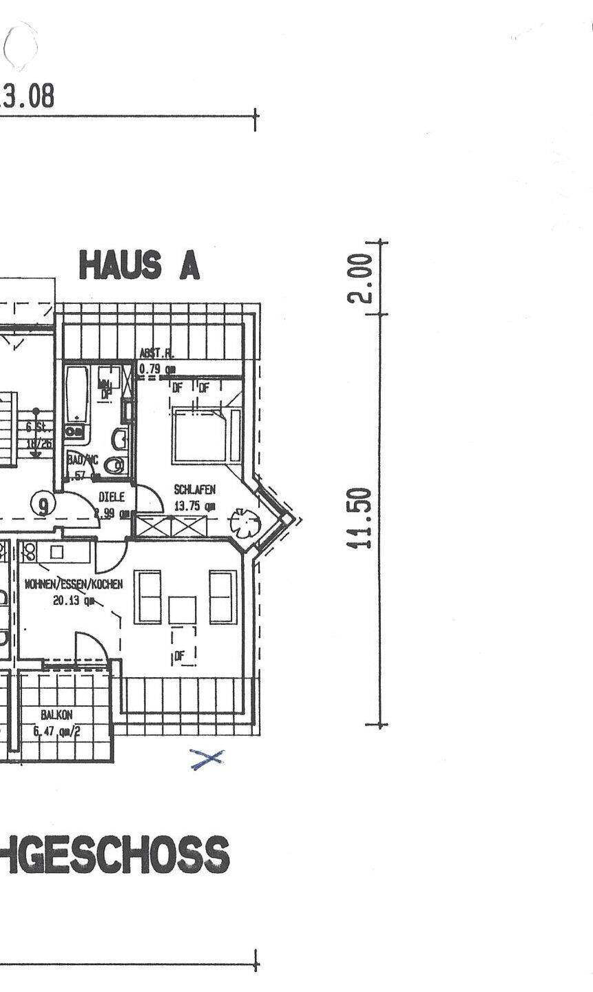 gemütliche 2,5 Zi.-Dachwohnung in Lörrach-Tumringen, ab 15.11.2026 zu vermieten, 79539 Lörrach