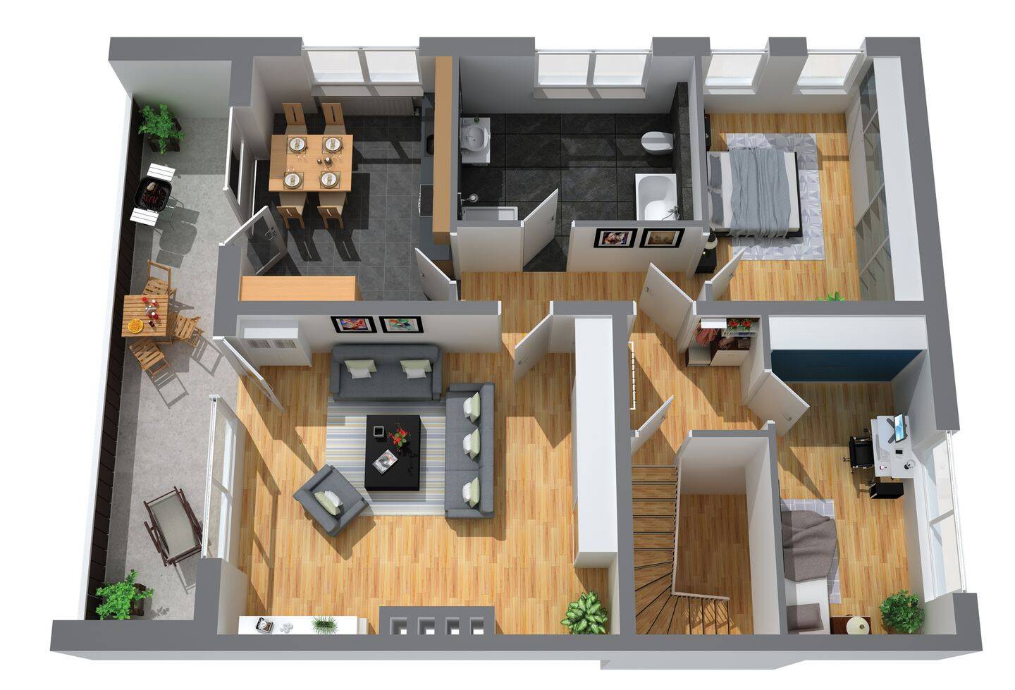 Kernsanierte und helle Etagenwohnung in Gachenbach-Peutenhausen, 86565 Gachenbach