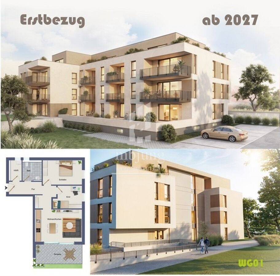 Helle, moderne Terrassenwohnung in Kues – Erstbezug – WG01, 54470 Bernkastel-Kues