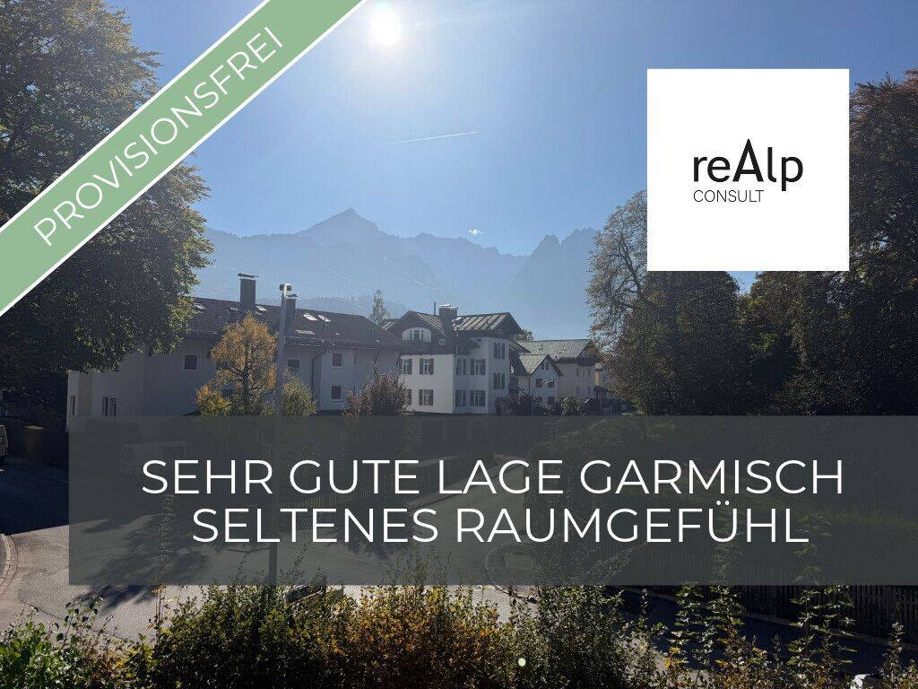 Einzigartiges Raumgefühl & herrlicher Blick – 3-Zimmer-Wohnung in gefragter Lage von Garmisch, 82467 Garmisch-Partenkirchen